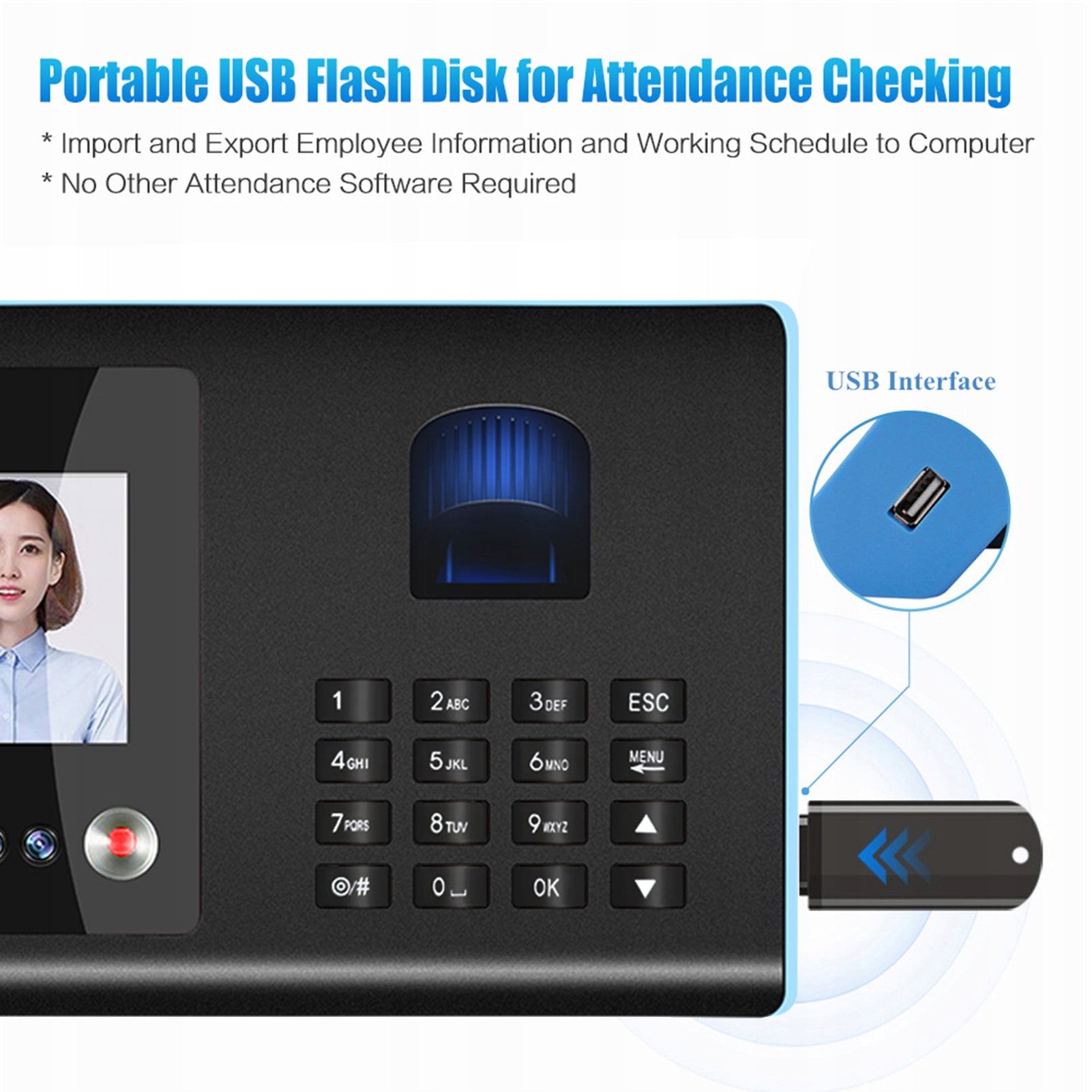 Intelligent Attendance Machine Fingerprint Face Machine 85