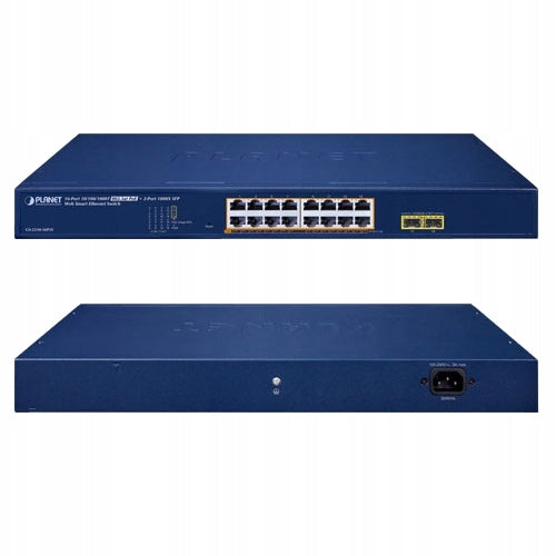 Intelligent Switch 16xPoE 10/100/1000T 802.3at 2xSFP PLANET