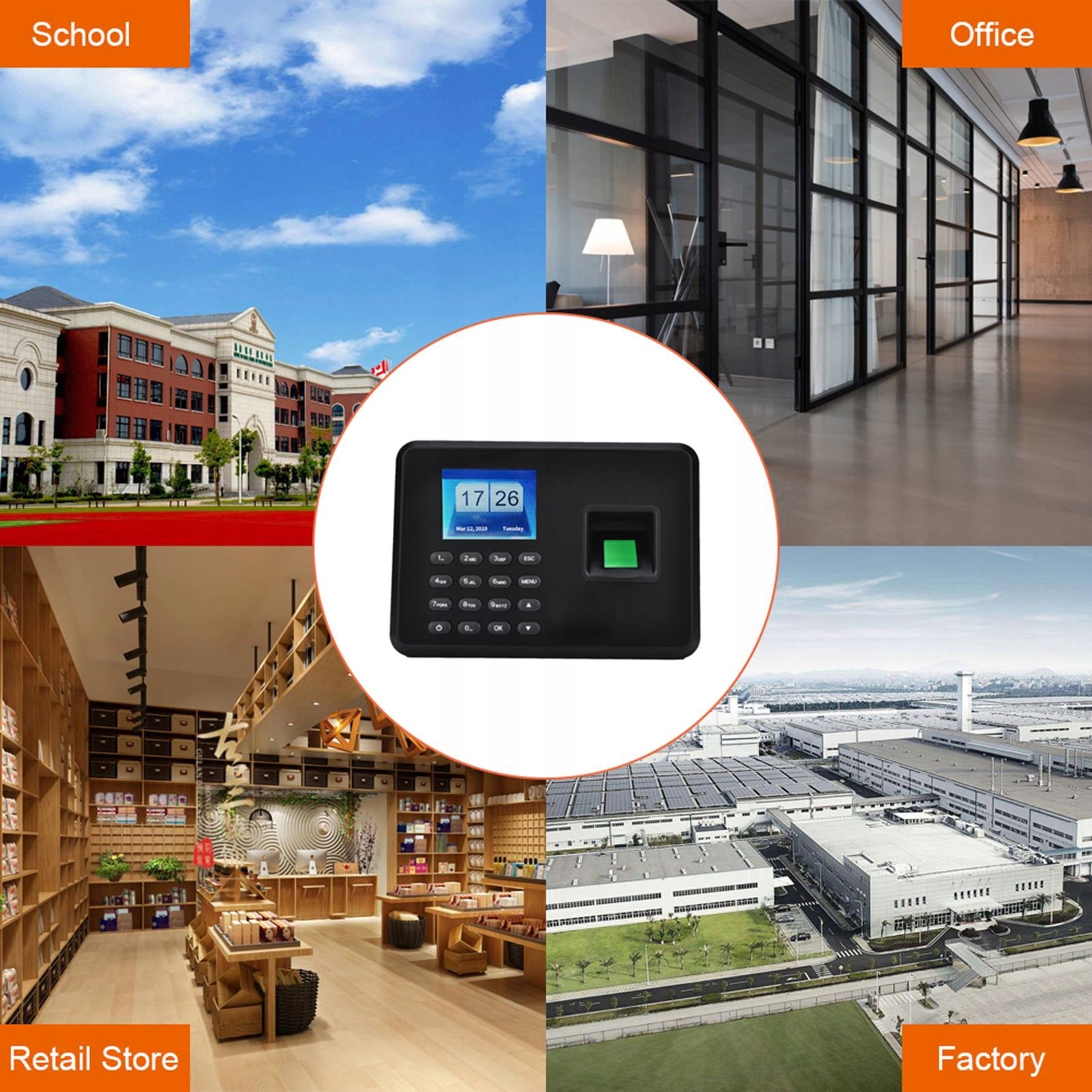 Intelligent biometric fingerprint password Presence Machczek 9B