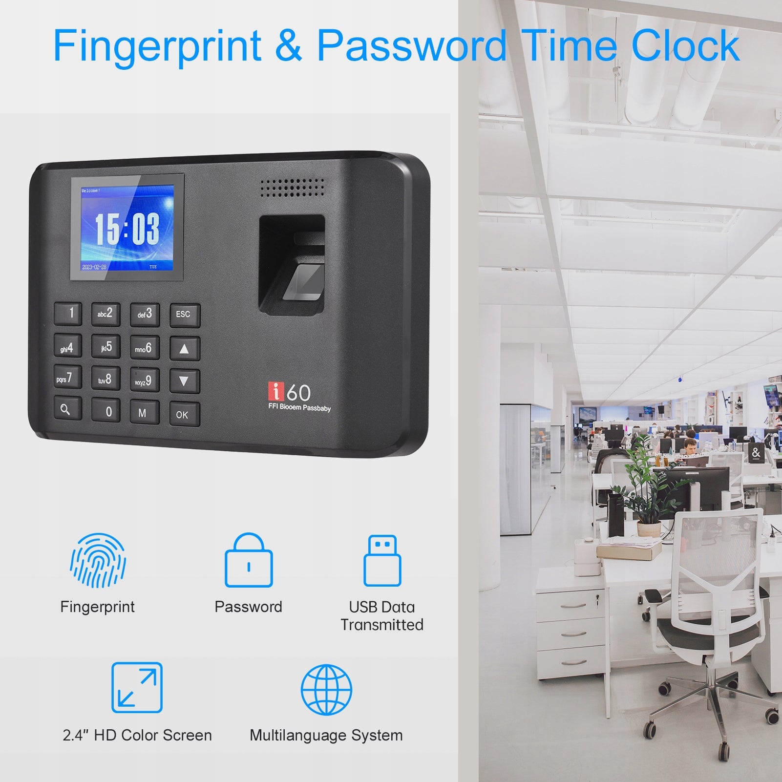 Intelligent biometric fingerprint password Presence of HM machine Printing technology other
