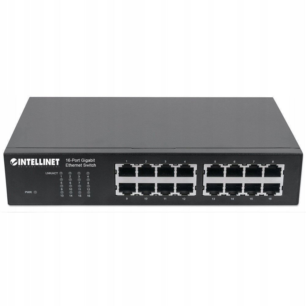 Intellinet 16-Port Gigabit Ethernet Switch (16 x 10/100/1000 RJ45)