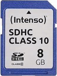 Intenso SD Class 10 8GB Memory Card - Powerful and Reliable