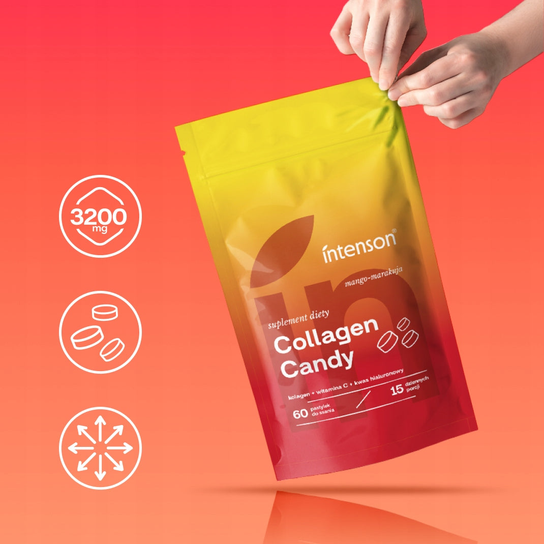 Intenson Collagen Candy COLLAGEN CANDY without sugar TWO FLAVORS 2X 60 TBL Form candies