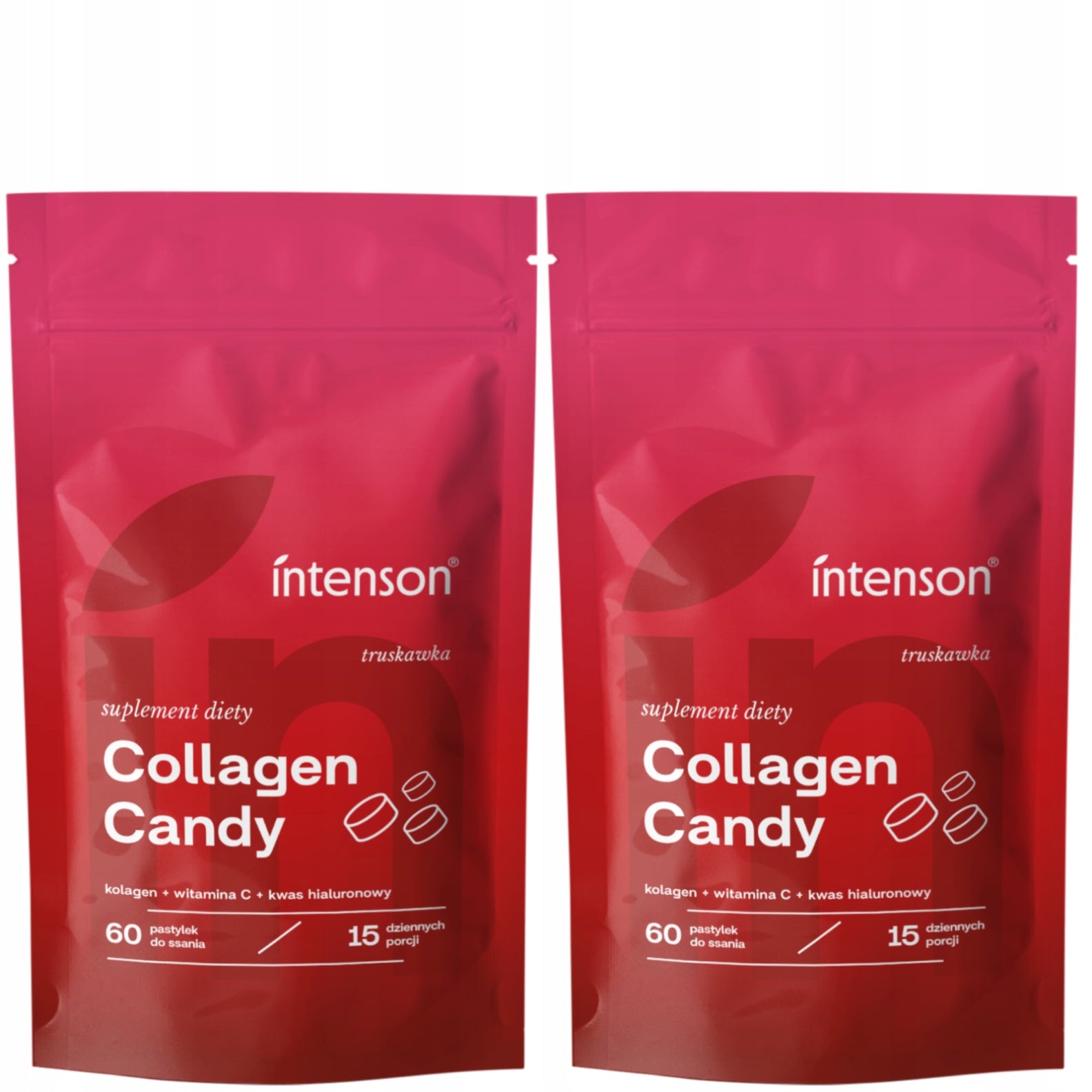 Intenson Collagen Candy Strawberry 2x 60 tbl Collagen Candy WITHOUT SUGAR