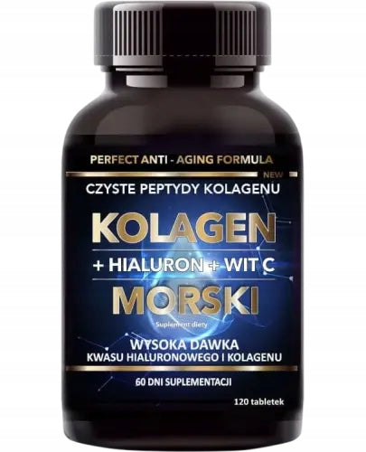Intenson Marine Collagen + Hyaluronic + Wit C, 120 tablets