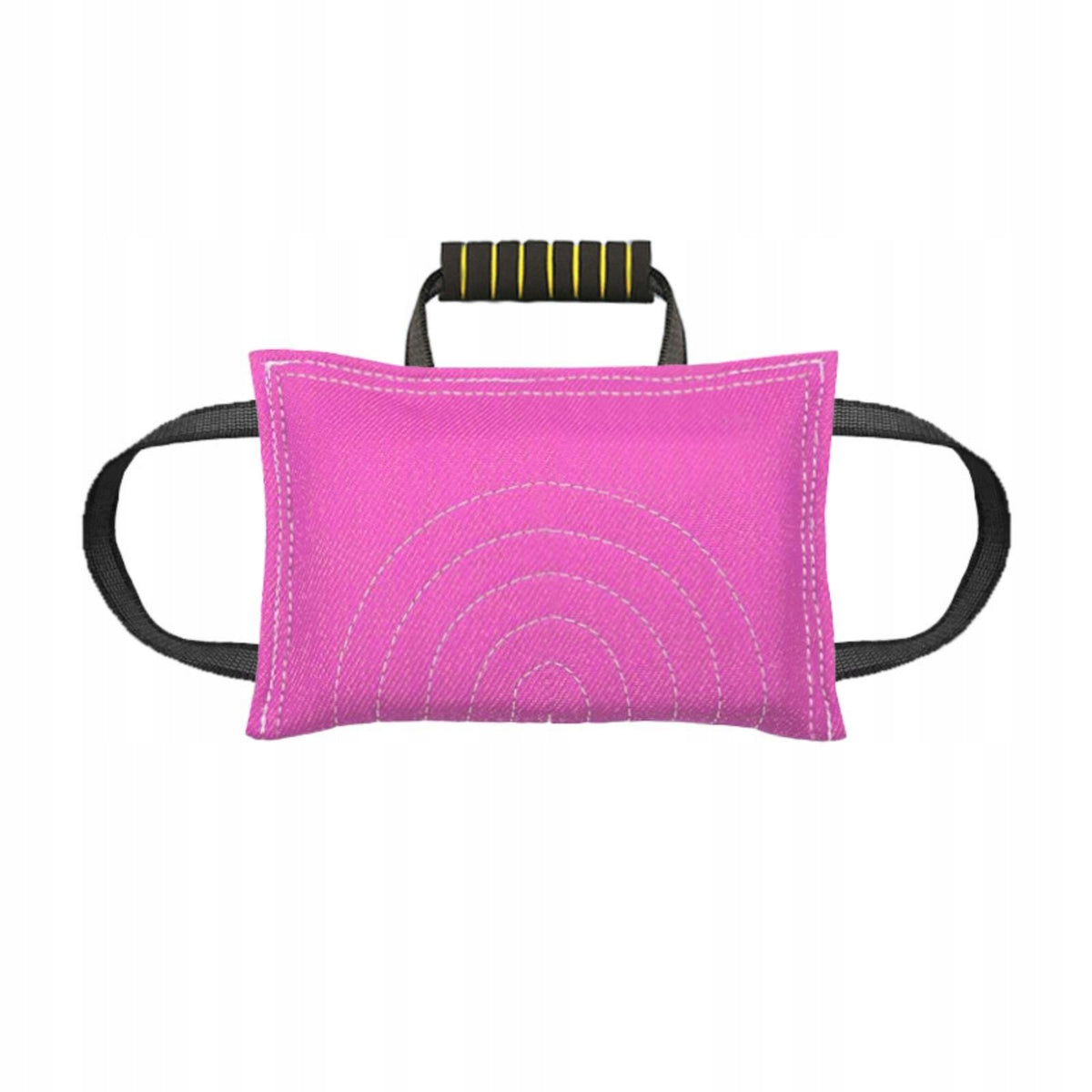 Interactive Bite Pillow with Handles | Tug Toy with Handles, Tough, Pink