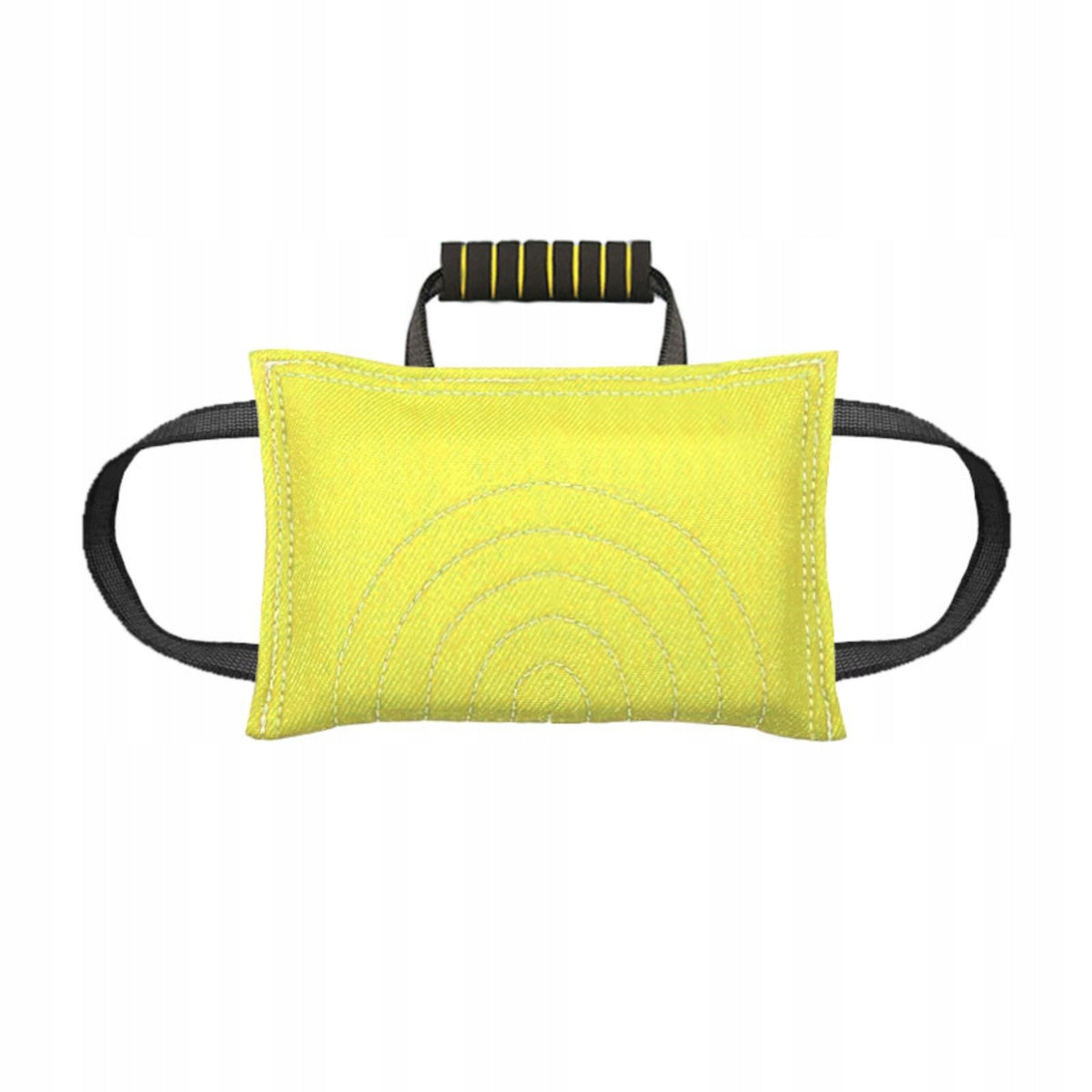 Interactive Bite Pillow with Handles | Tug Toy with Handles, Tough, Yellow