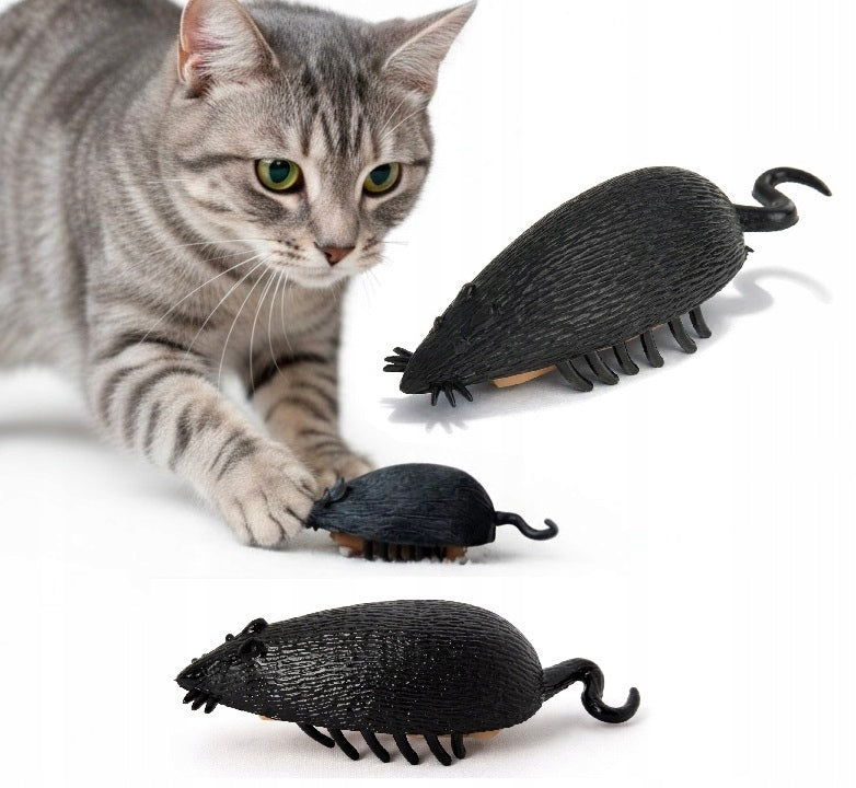 Interactive Cat Mouse Vibrating Toy with Reflection Function LR44 U045