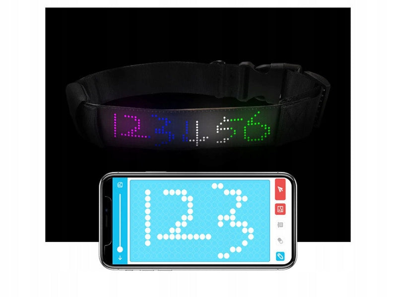 Interactive Dog Collar with LED Display size. L/M Brand Doggy Village