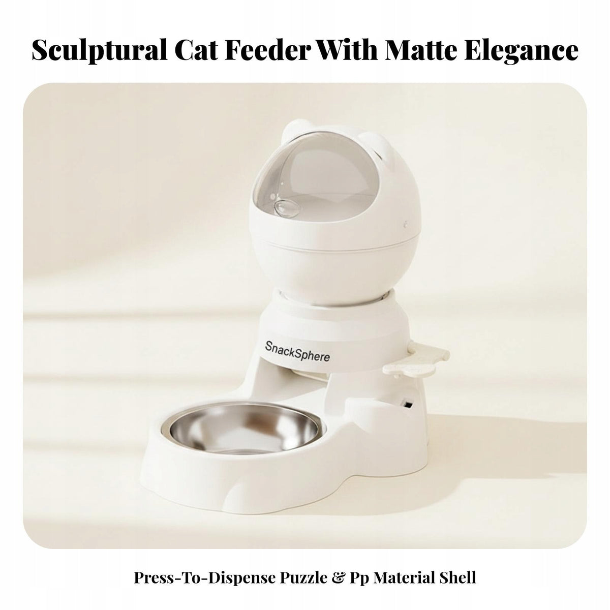 Interactive Pet Feeding Bowl With | space efficient White Alien Pop-it Packaging status original