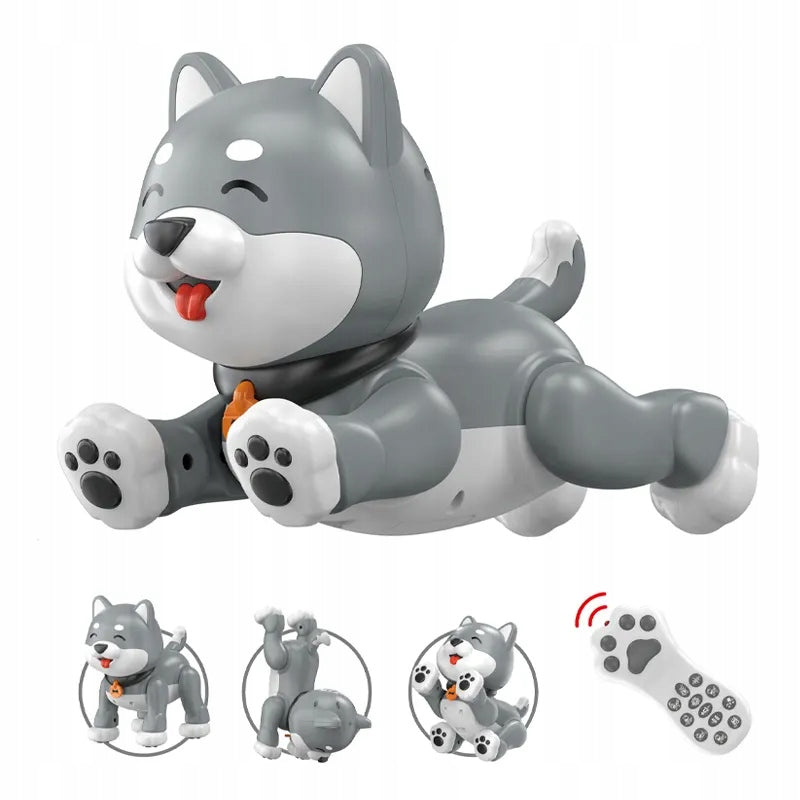 Interactive Robo Dog Husky Remote Controlled Voice Does Tricks Packaging status original