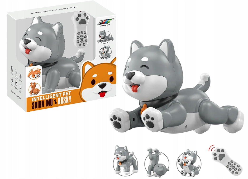 Interactive Robo Dog Husky Remote Controlled Voice Does Tricks