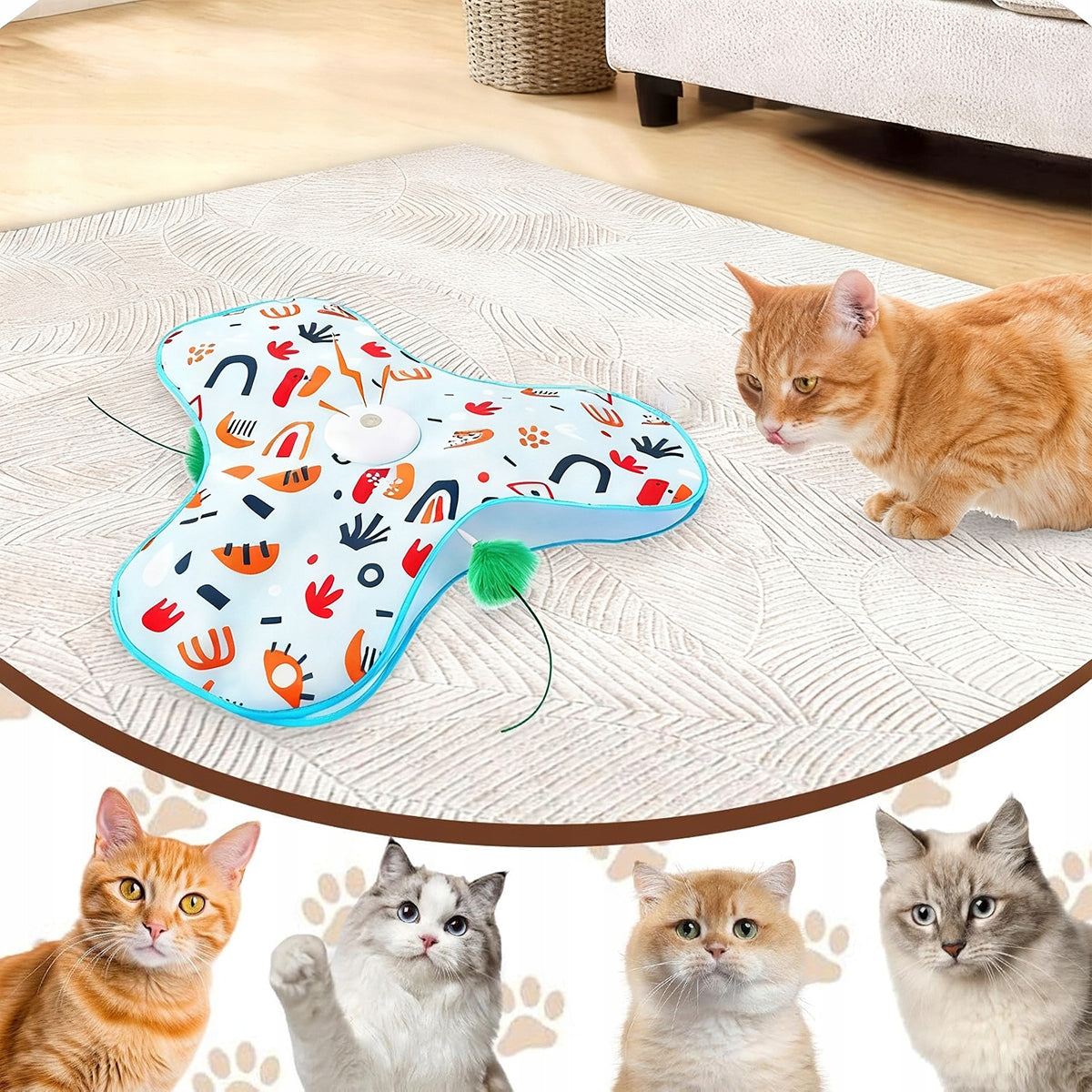 Interactive Toy for Cats 3 Modes of Work Packaging status original