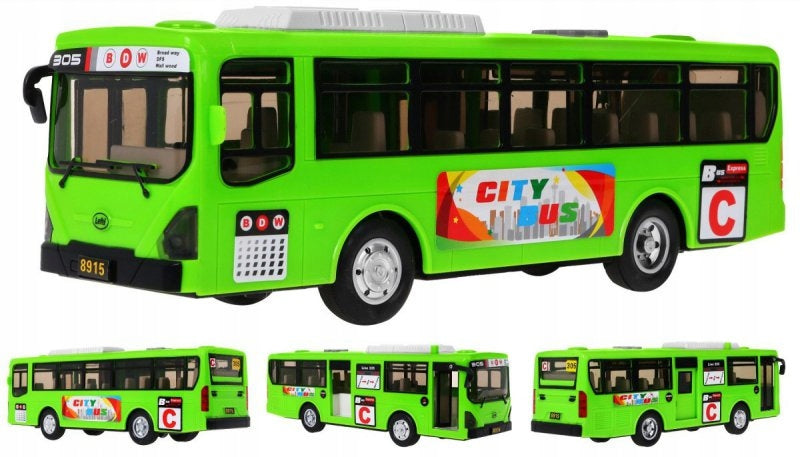 Žaislinis autobusas, žalias