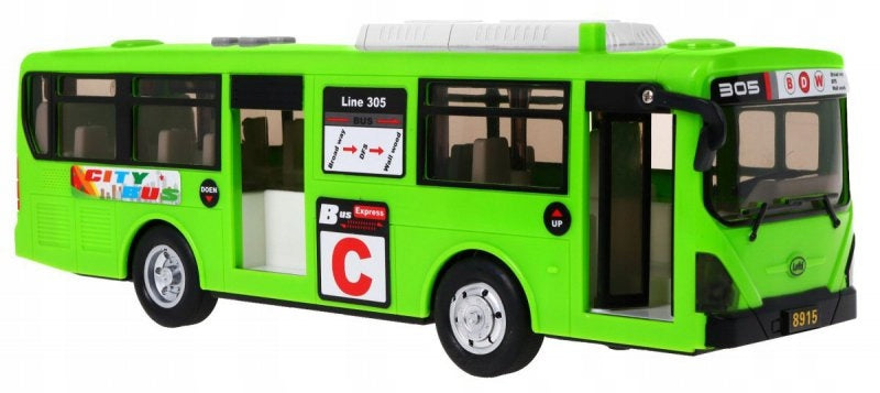 Žaislinis autobusas, žalias