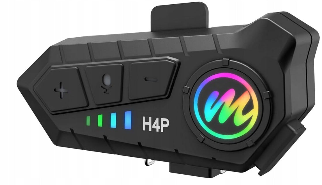 Intercom Bluetooth Motorcycle Moman H4 Plus Ipx6 1000mAh 5.3