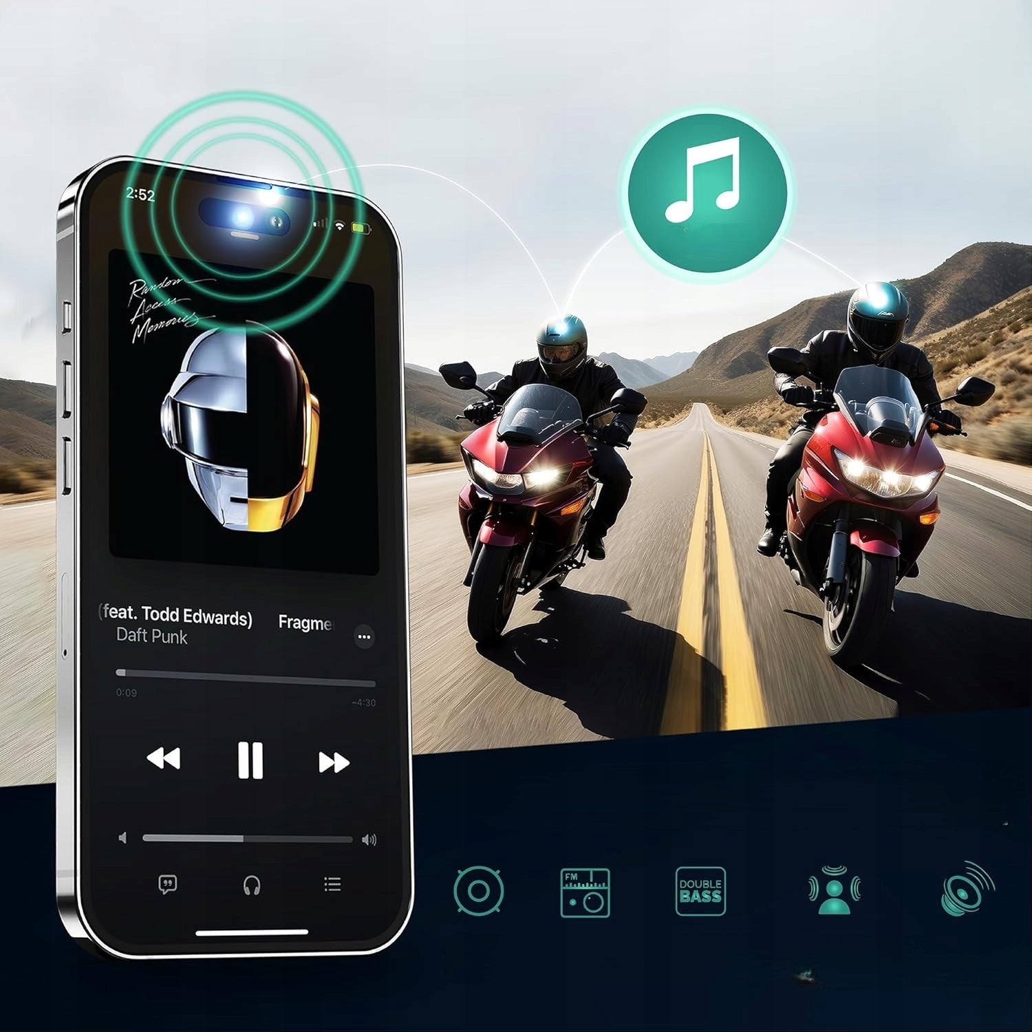 Intercom Motorcycle Bluetooth Group Helmet Headset Manufacturer no brand