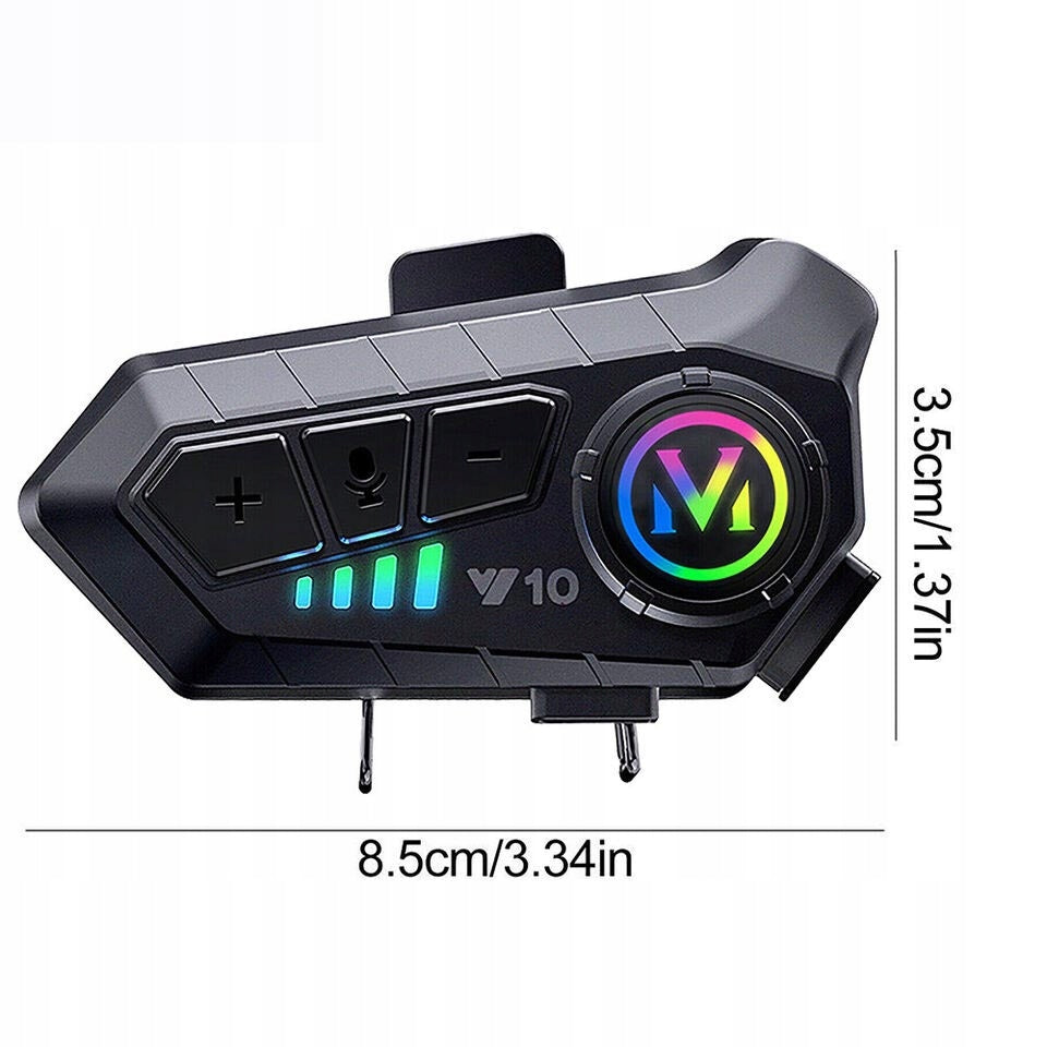Intercom Motorcycle Headset, Waterproof, Voice Control Product weight with unit packaging 0.2 kg