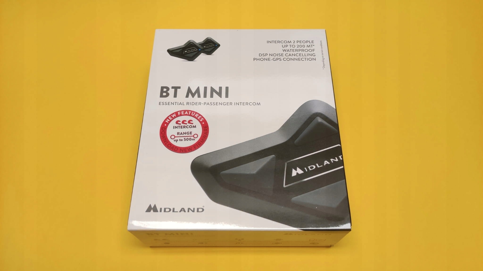Intercom bluetooth 2 helmets midland BT mini 200M!!! Polish manual!!! Manufacturer Midland