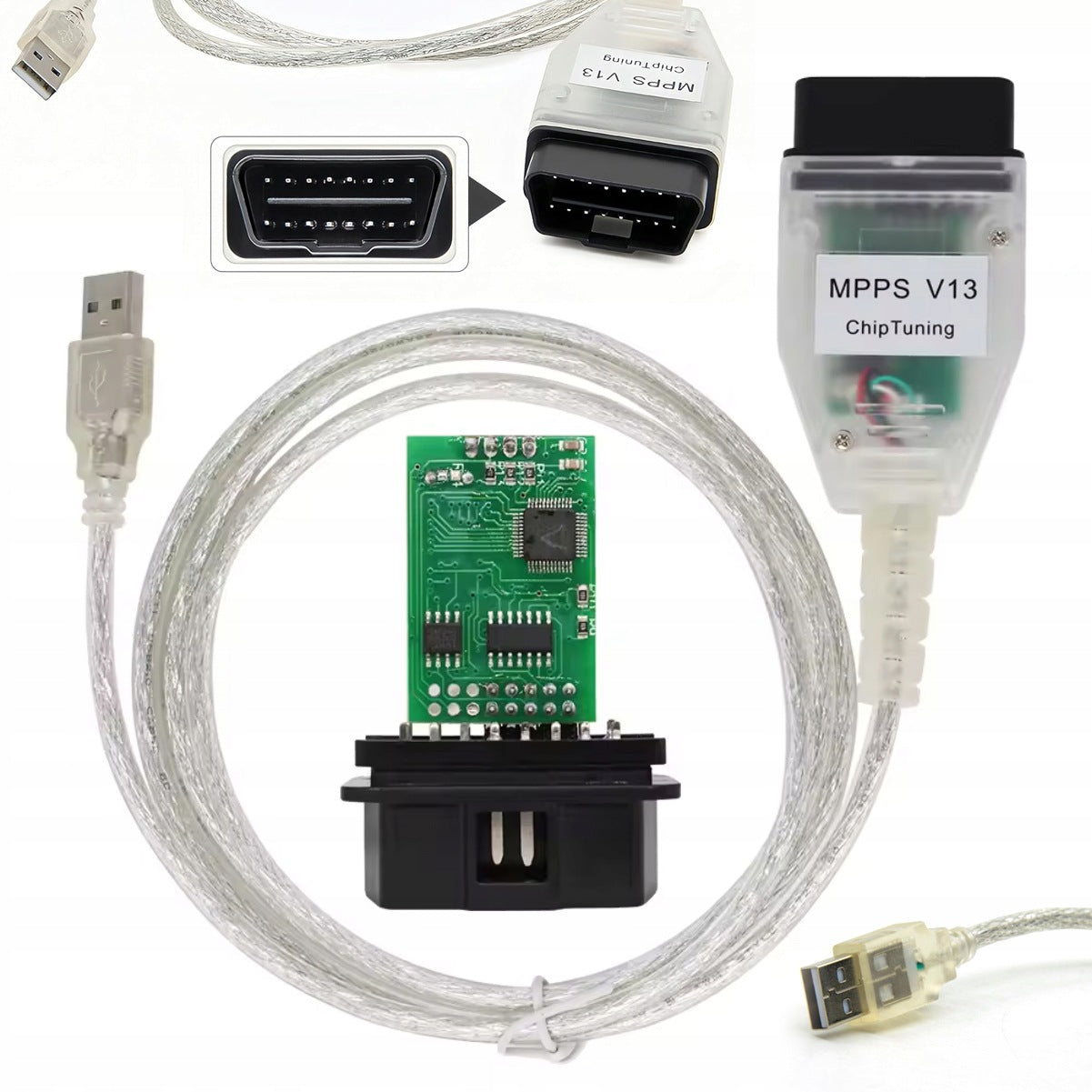 Interface MPPS V13.02 to ECU CHIPTUNING DPF Cable