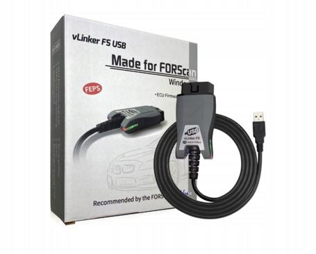 Interface Vgate vLinker FS USB FORScan Ford FEPS MS CAN MIC3322 OBD2