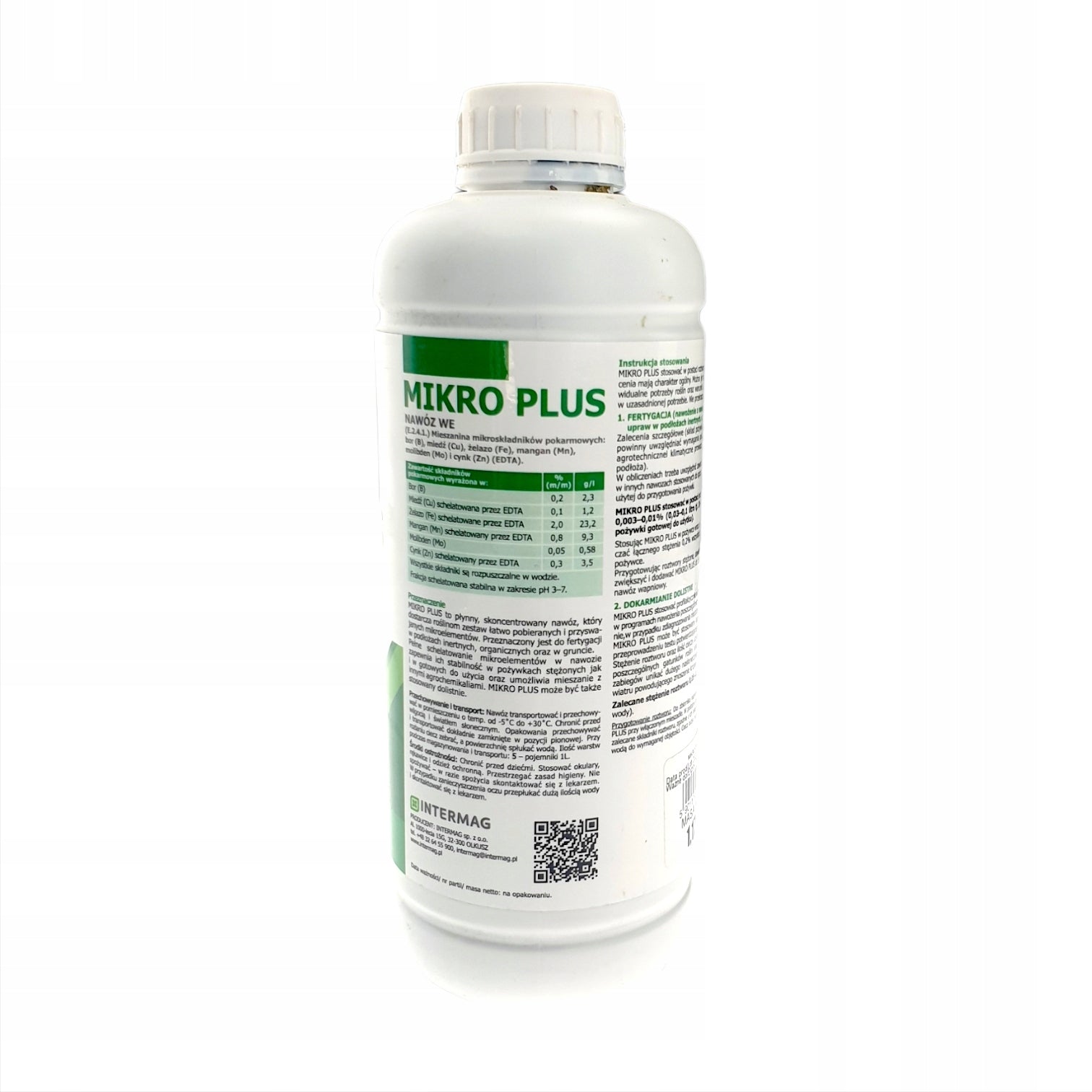 Intermag Micro Plus 1L Microelement Fertilizer Manufacturer Intermag