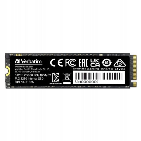 Internal drive Verbatim SSD Vi5000 M.2 512GB black Packaging status original
