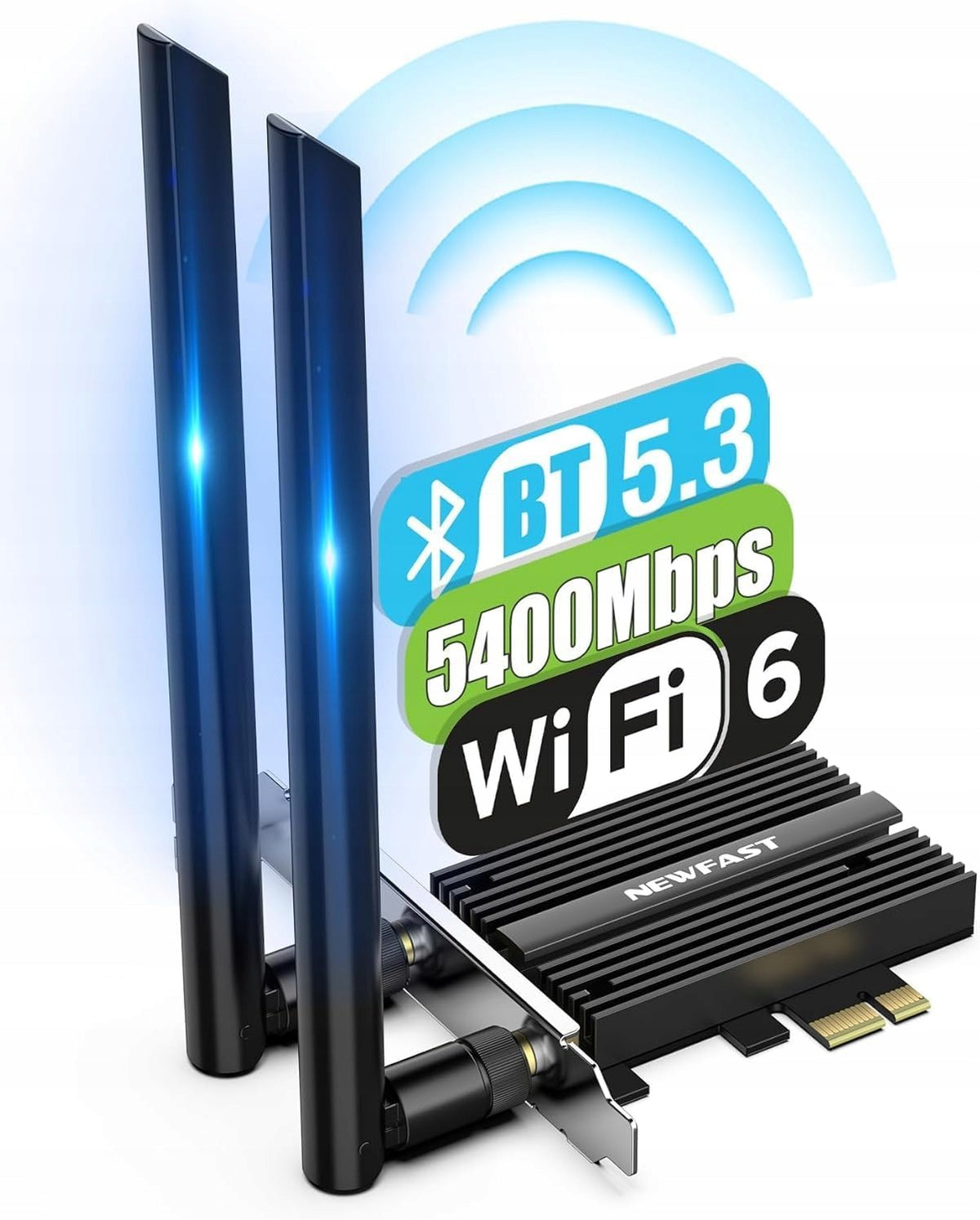 Internal network card 5400Mbps PCI-E Intel WiFi 6e Bluetooth 5.3