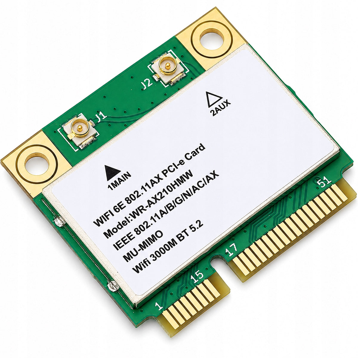 Internal network card Intel Wifi AX210 mini 5374 Mb/s Bluetooth 5.2 Packaging status original