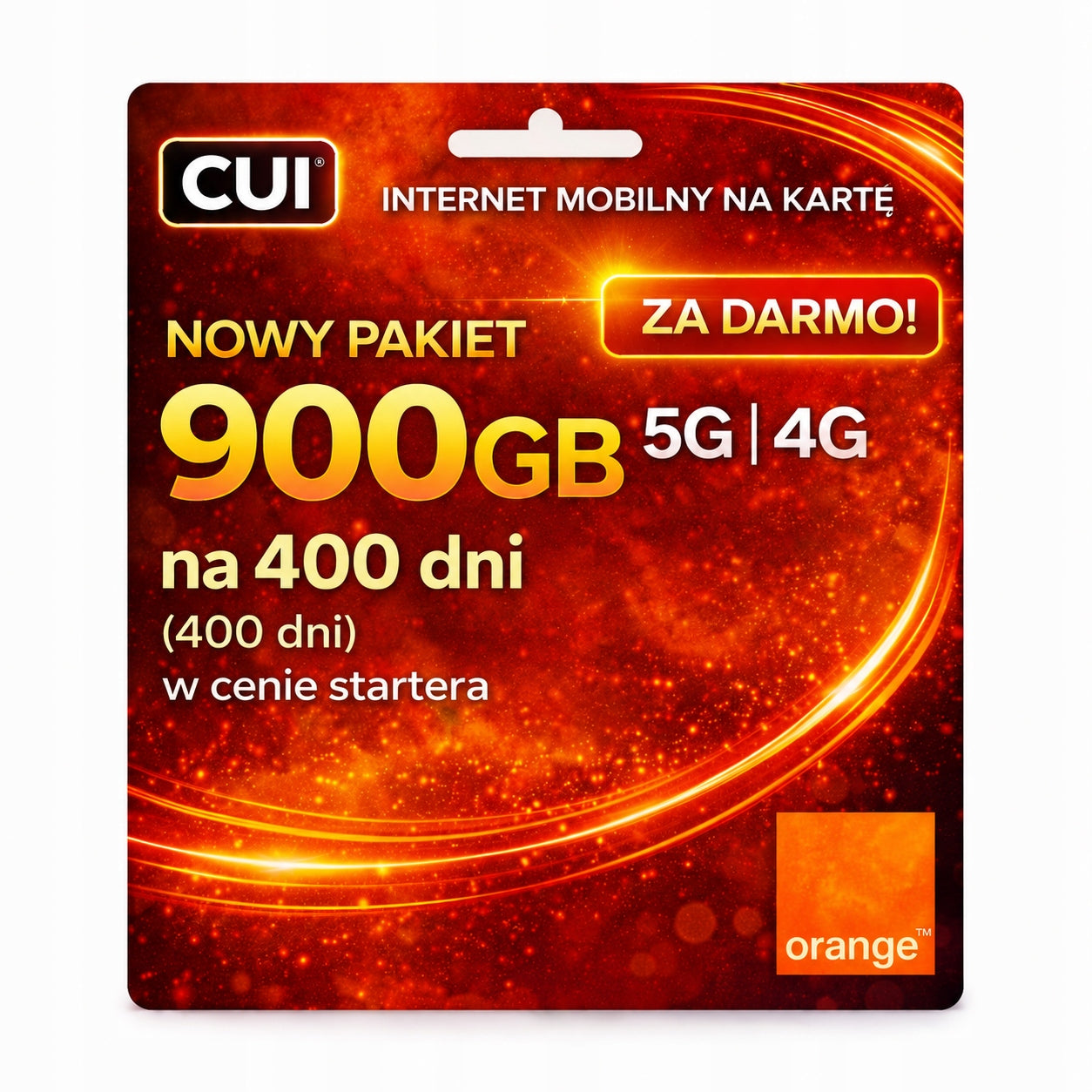Internet Orange LTE 4G 5G 900GB for 400 days SIM Card Router, Camera, GPS