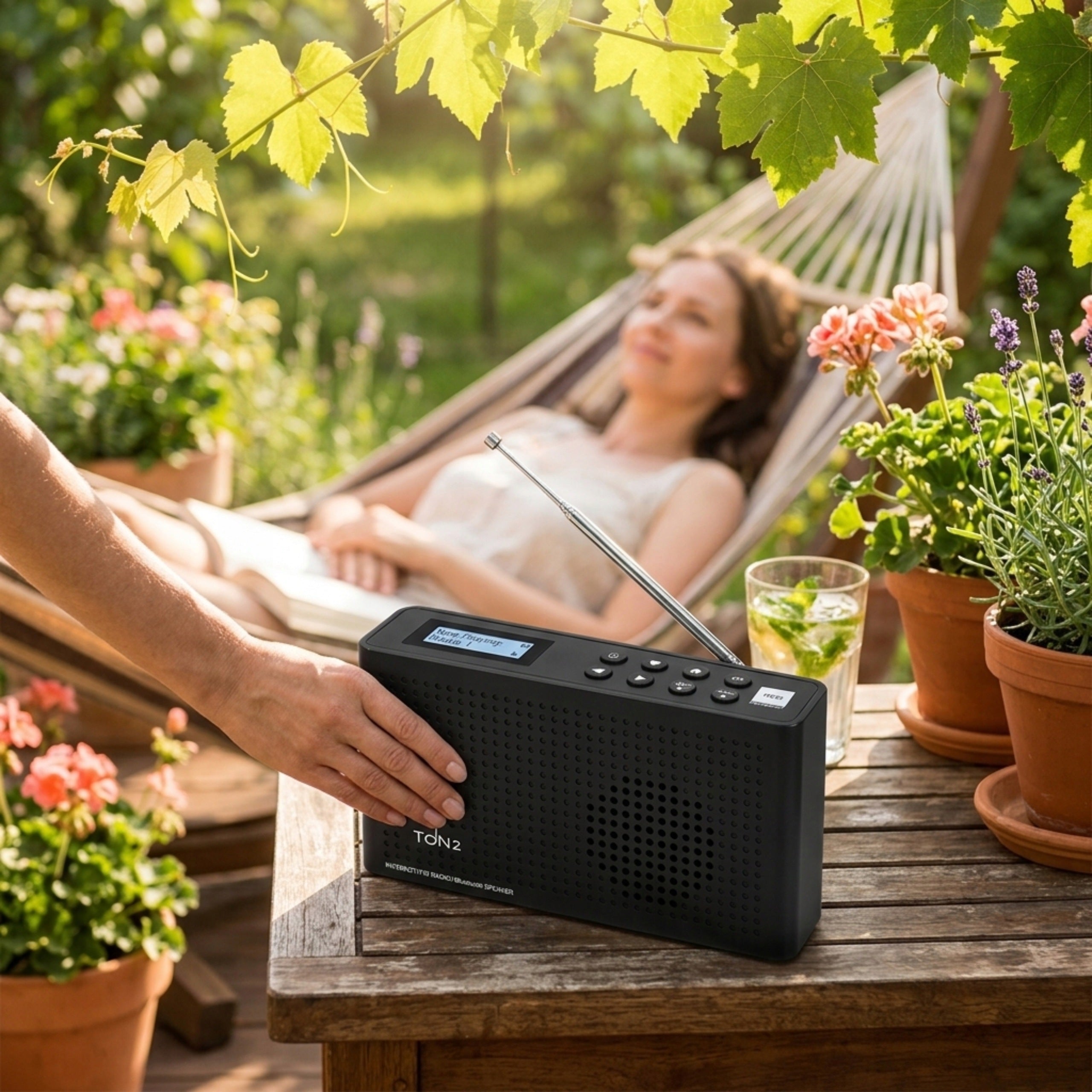 Internet Radio Opticum TON2 Wi-Fi Bluetooth 5.0 FM Rechargeable LCD Brand Opticum