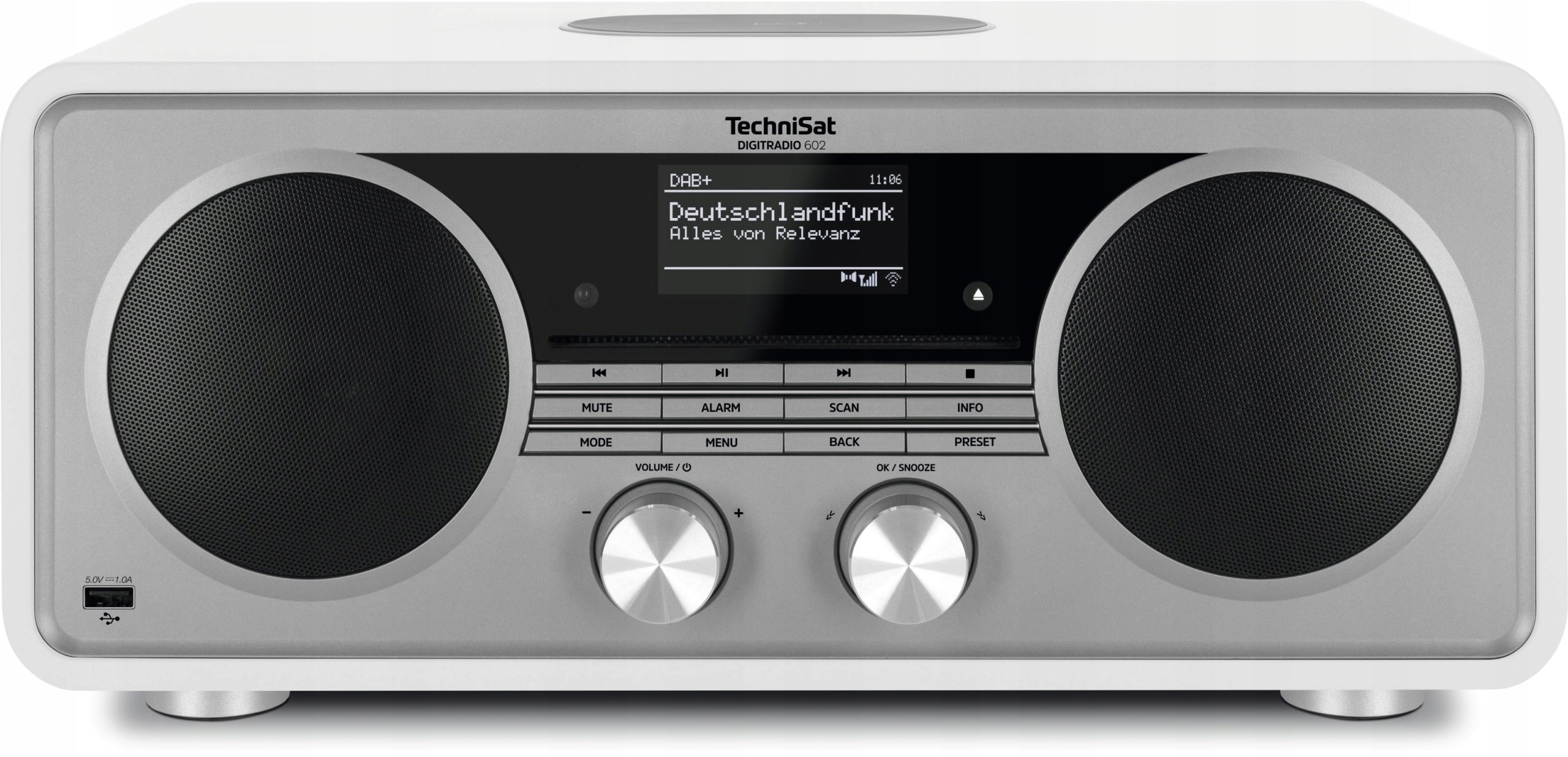 Internet Radio TechniSat DIGITRADIO 602 CD DAB+ FM Bluetooth 70W White Packaging status original