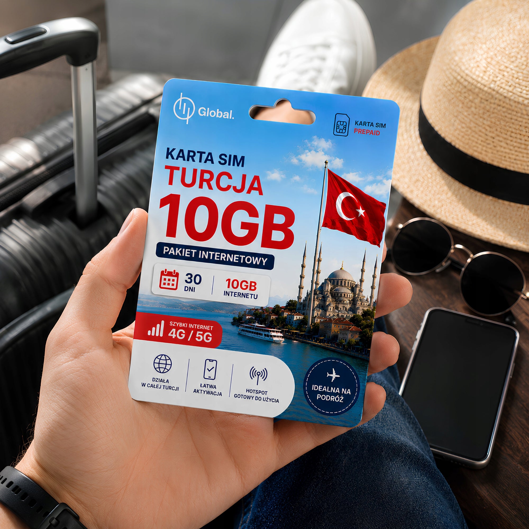 Internet Turkey 10GB for 30 days 4G LTE 5G SIM card Without Roaming Registration Packaging status original