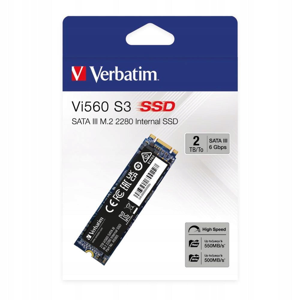 Interní SSD disk Verbatim Vi560 S3 2TB M.2 2280 SATA Manufacturer Verbatim