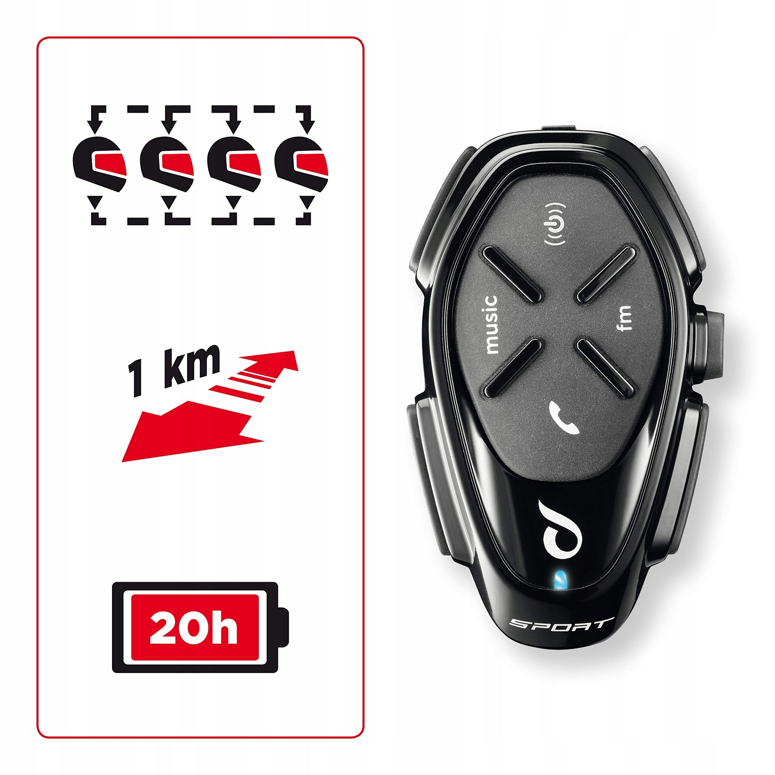 Interphone Cellularline Sport Doppio Interfono Manufacturer INTERPHONE