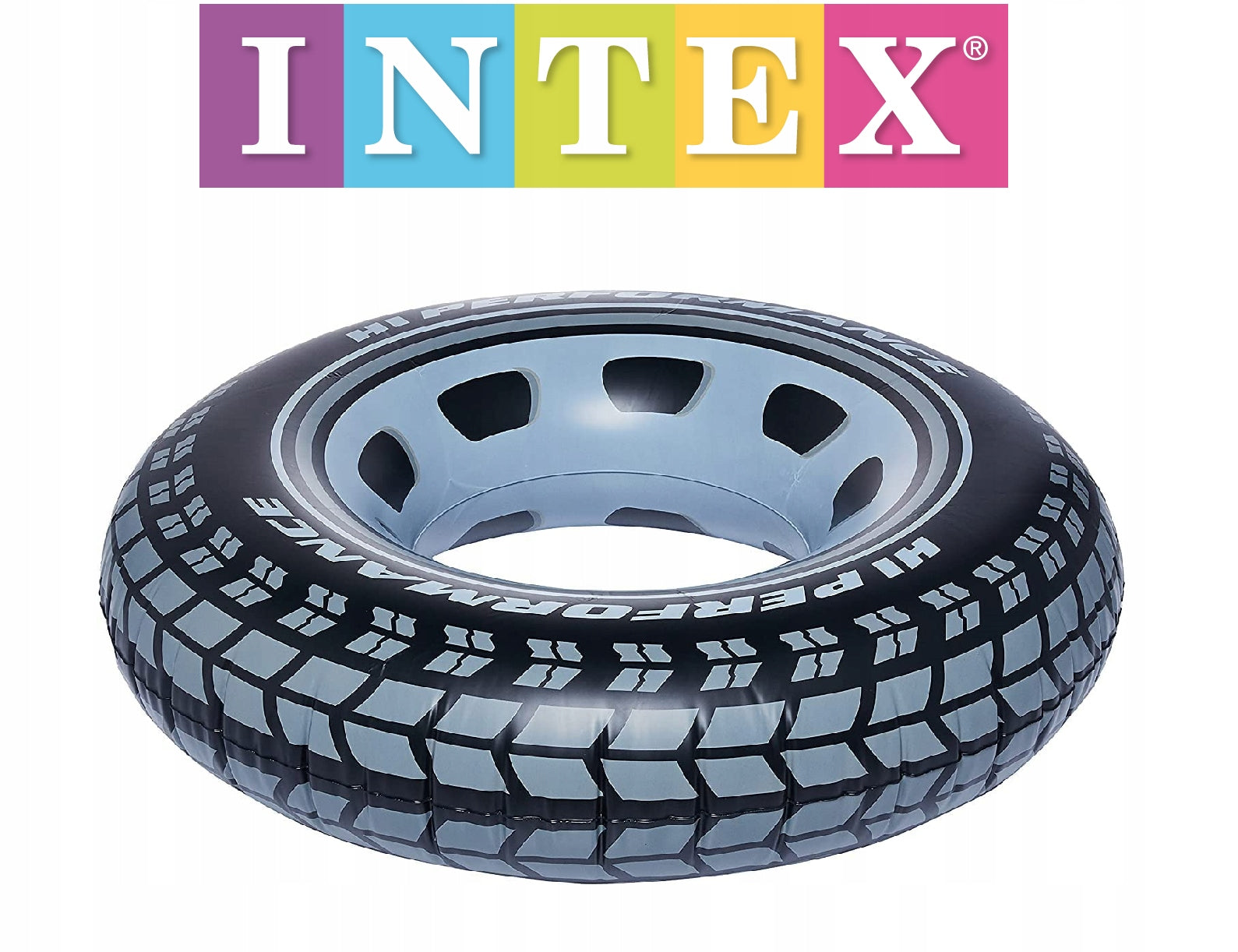 Intex Inflatable swimming wheel - Black tyre 91cm #59252 (6941057459257)