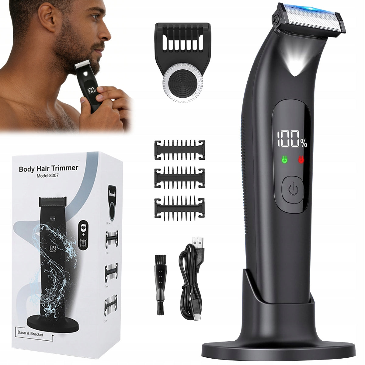Intimate Place Shaving Machine - Trimmer for Beard, Hair, Eyebrow IPX7