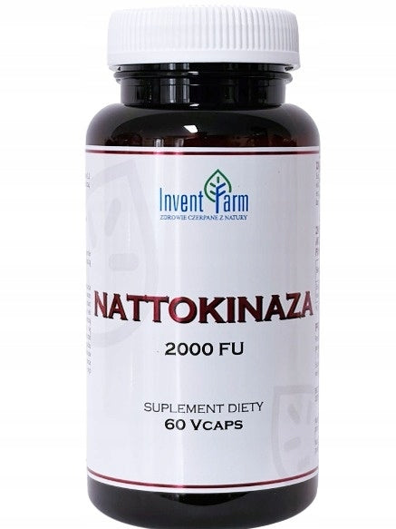 Invent Farm NATTOKINAZA 2000 FU Fermented Soybean Extract 60 Capsules