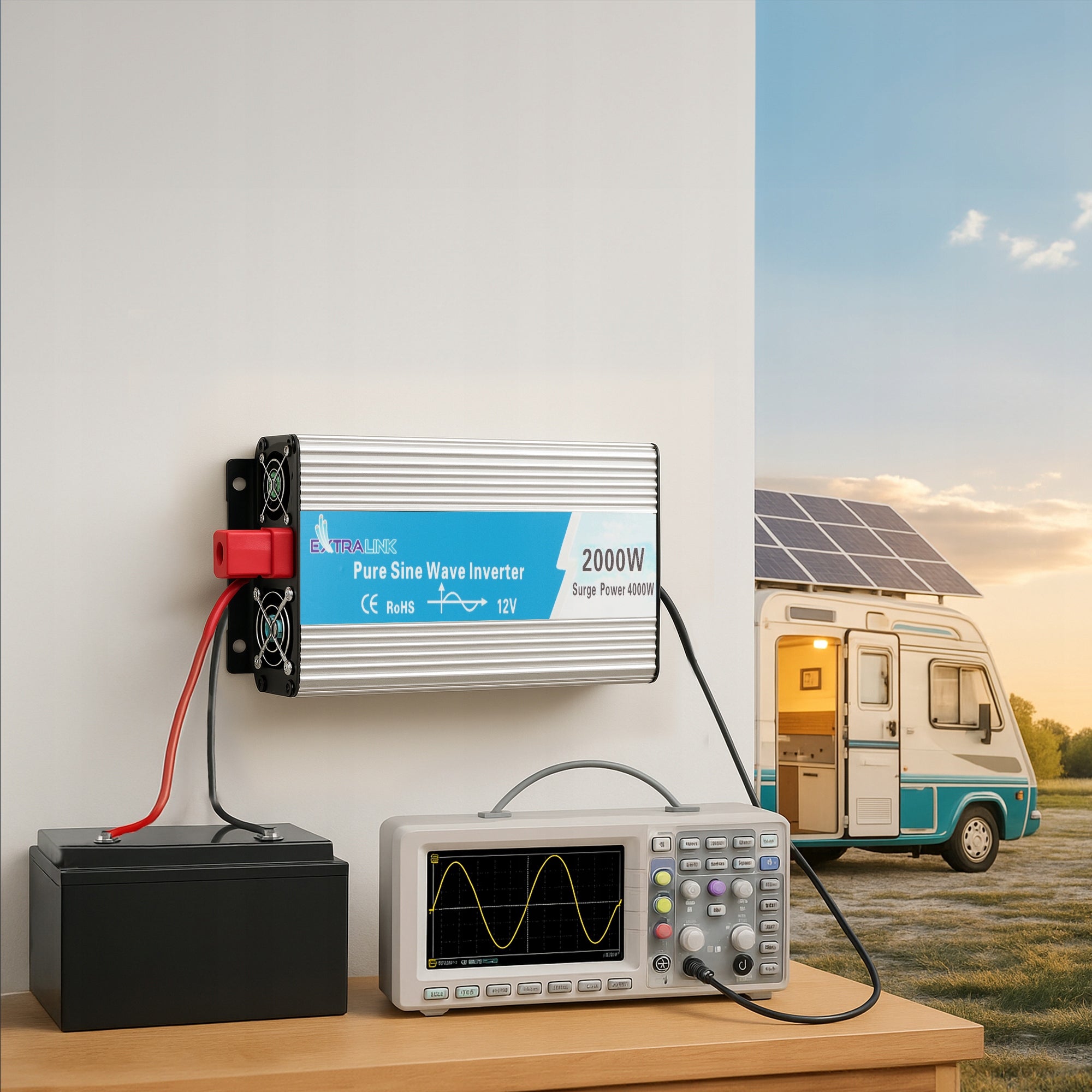 Inverter 12v 230v 1000W 2000W PURE SINUS INVERTER VOLTAGE EAN (GTIN) 5903148918143