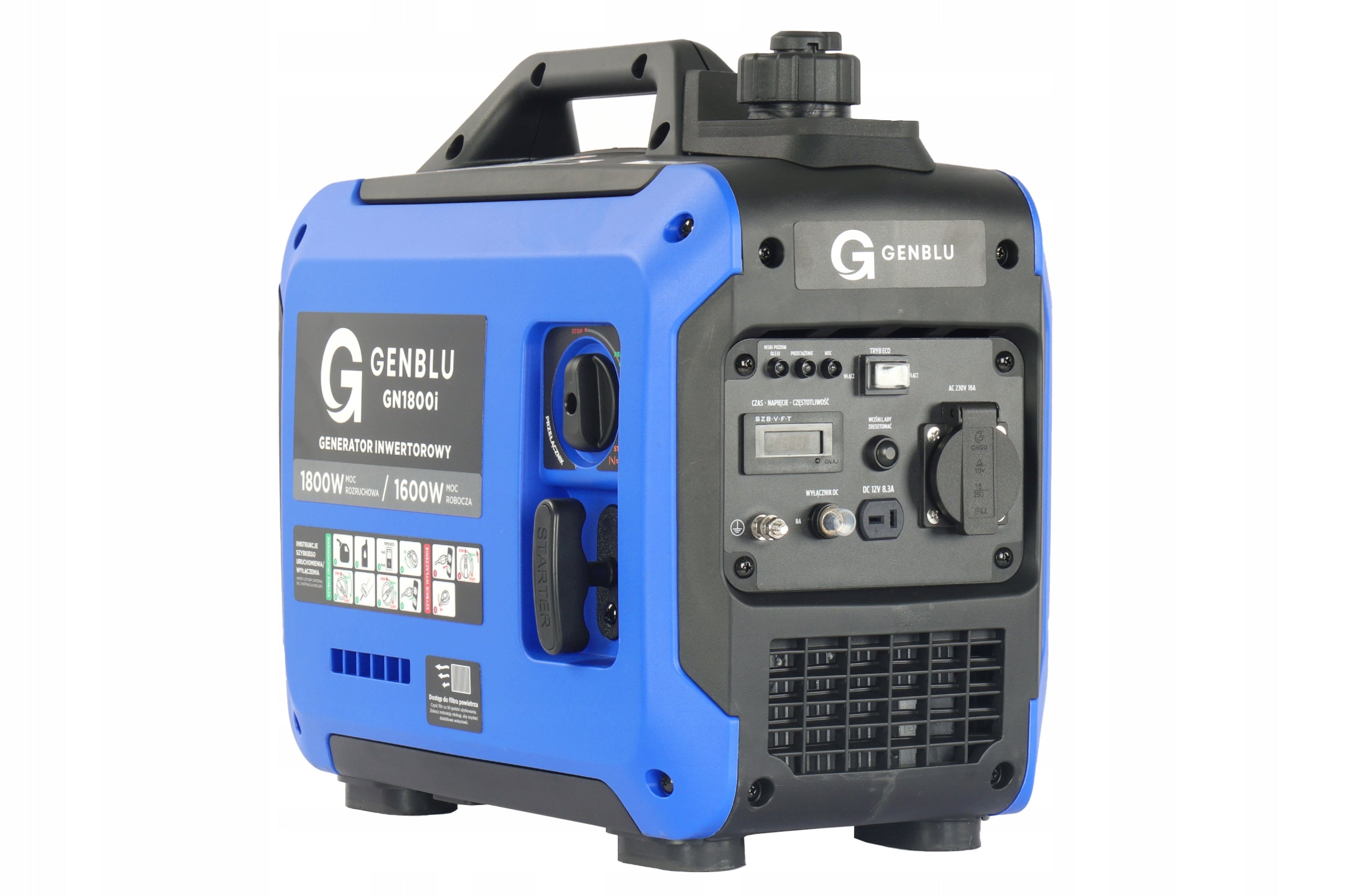 Inverter generator set GENBLU GN1800i 1800W quiet ECO 14kg 1.8 KW Packaging status original