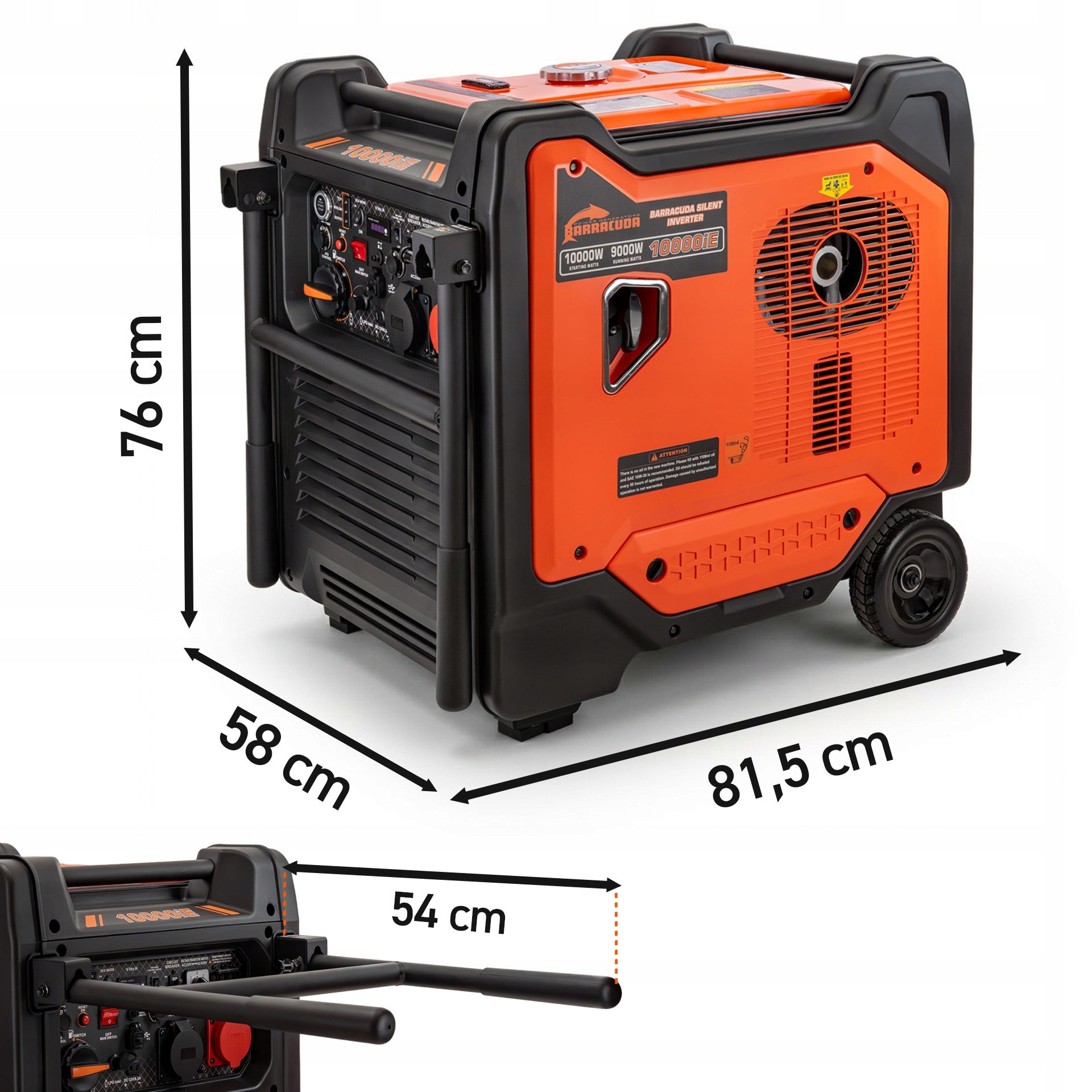 Inverter generator set10kW 400V INVERTER Barracuda 10000 SILENT Packaging status original