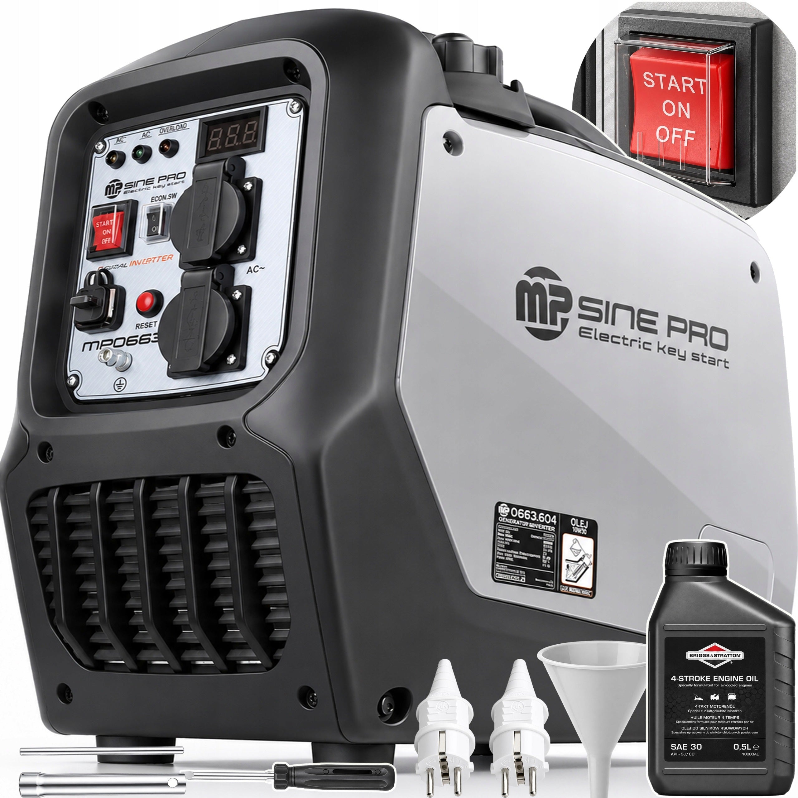 Inverter unit QUIET 66dB MAJSTER MP0663 3900W Start on Key