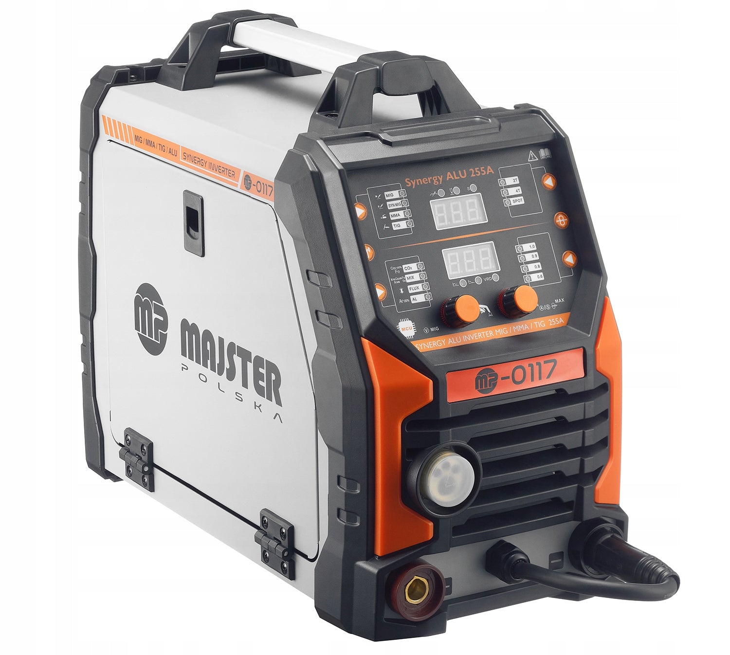Inverter welder ALUMINIUM MIG FLUX MMA TIG migomat SYNERGY 255 MP0117 Welding methods MIG/MAG MMA TIG