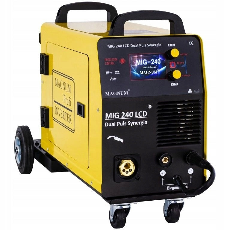 Inverter welder MAGNUM MIG MAG MMA TIG 200A lcd SYNERGY PULS Set Manufacturer code spawarka migomat U MI 240 DP LCD_pakiet3