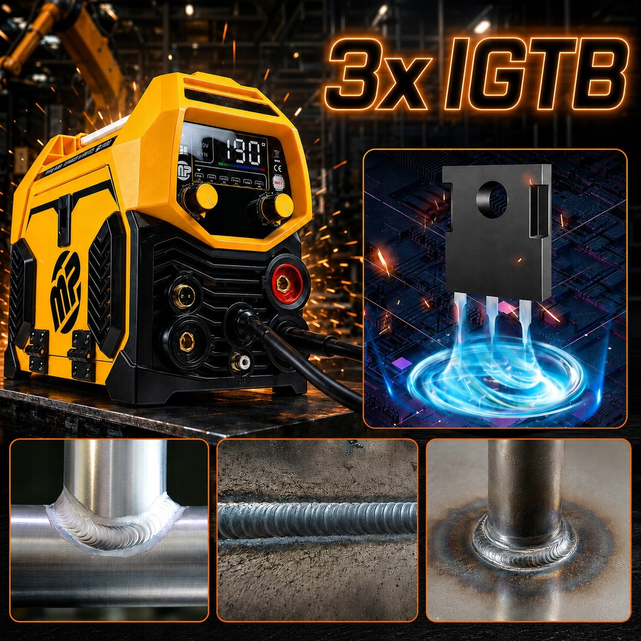 Inverter welder MIGOMAT FLUX MIG MAG MMA GAS Co2 SYNERGY MP0190 Manufacturer code MP0190