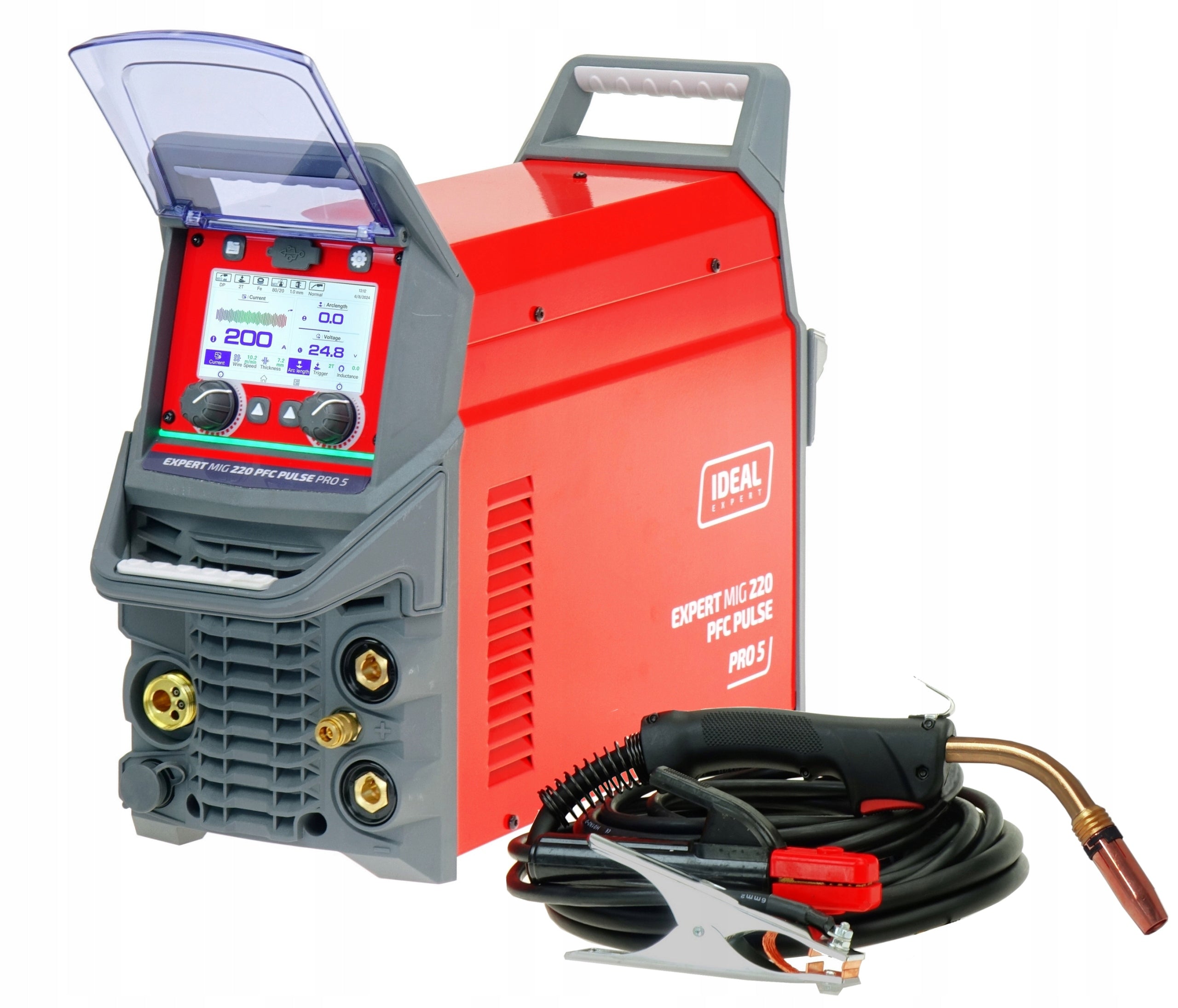 Inverter welder MIGOMAT IDEAL EXPERT MIG 220 PFC PULS 4R MAG Synergy Packaging status original