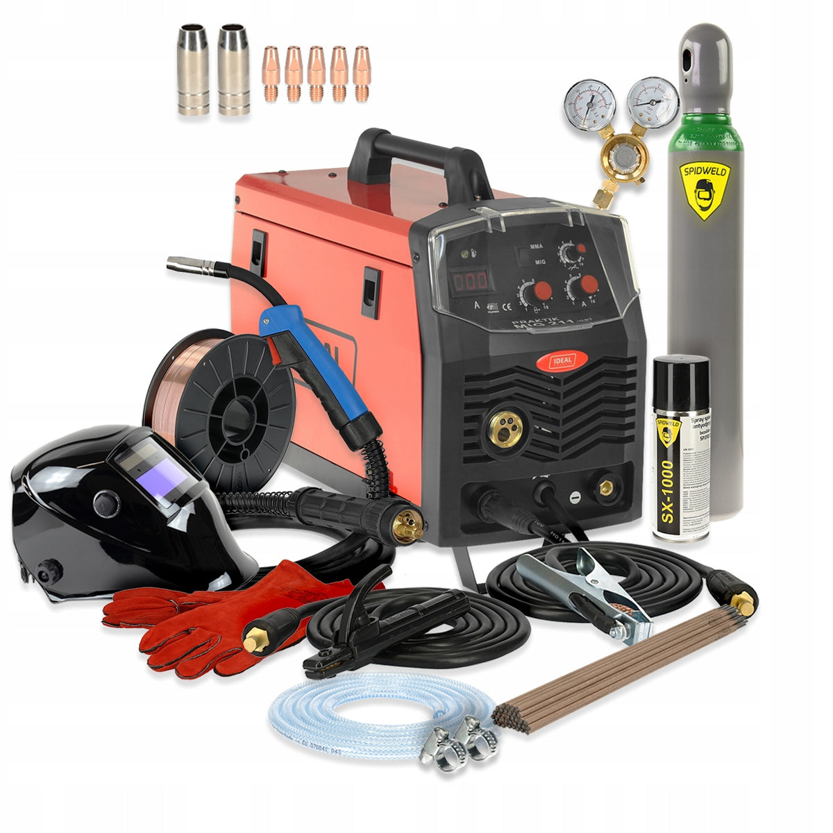Inverter welder MIGOMAT MIG MAG 200A IGBT 230V MAG MMA Ideal SET