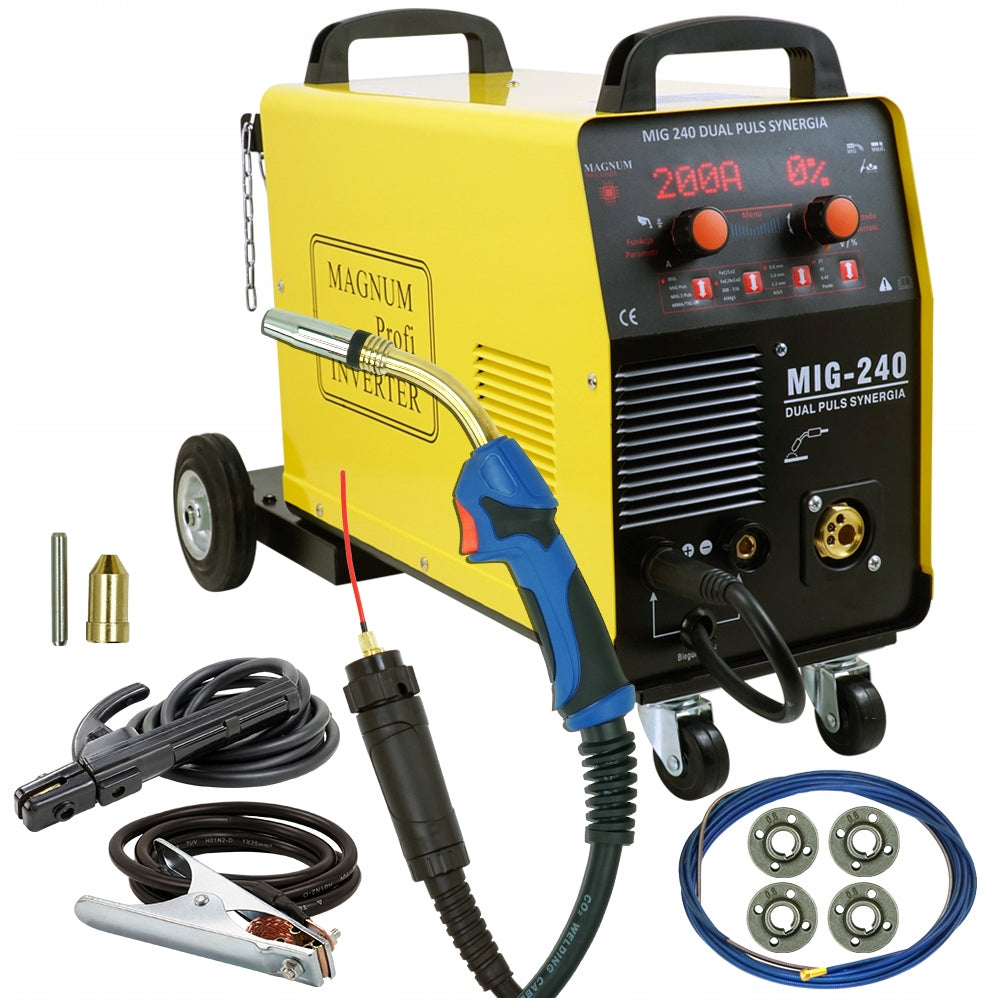 Inverter welder MIGOMAT Magnum MIG PULS ALU SYNERGY FEEDER 4-ROLLS