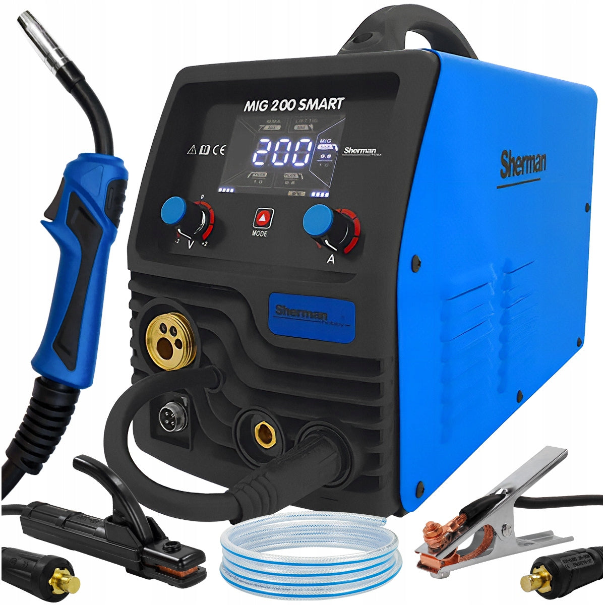 Inverter welder MIGOMAT Sherman MIG 200 SMART MMA TIG Synergy MB-15