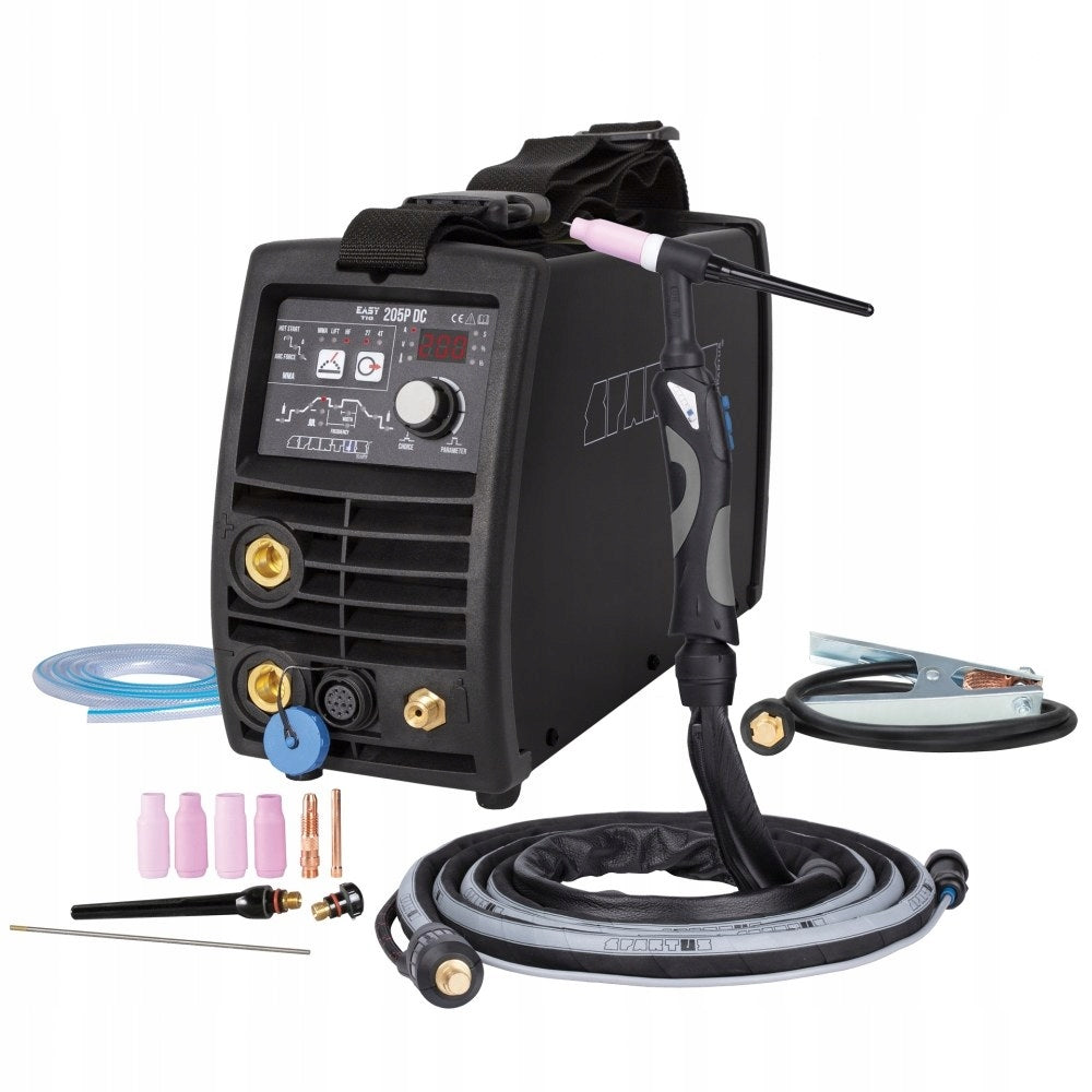 Inverter welder SPARTUS EasyTIG 205P DC PULS MMA 230V 200A IGBT HF Manufacturer code EASYTIG205EPULSEDC-PAK-17-4 ZESTAW#0